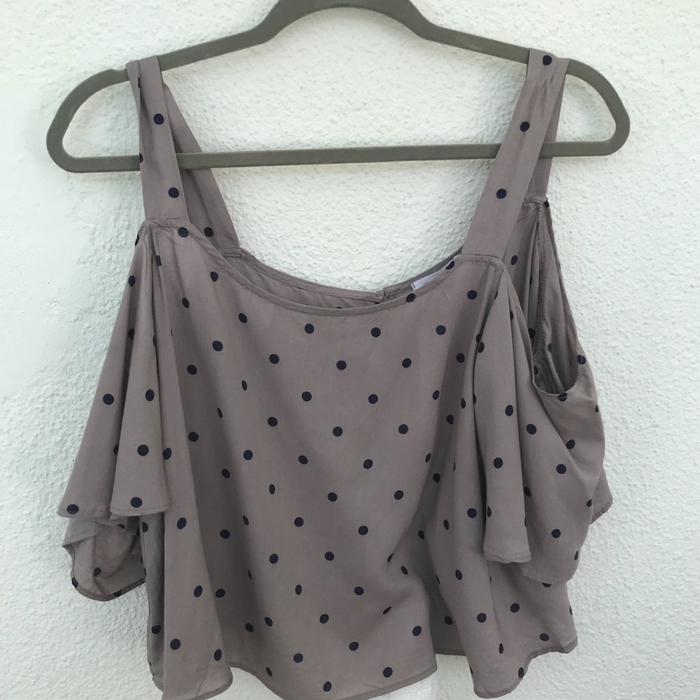 Off the shoulder tank